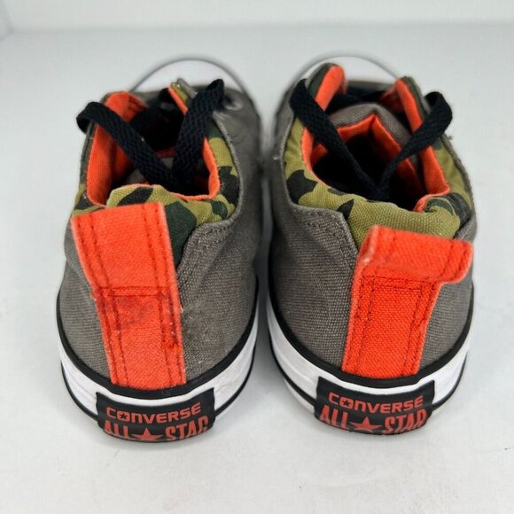 Converse Boys 635471F Gray All Star Mid Low Top Lace Up Size 2 Canvas Shoes - Picture 5 of 9